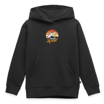 Bateau de croisière - Sweat Premium à capuche enfant bio - noir - Devant - AI Model Kid Male (0cm)