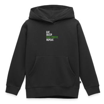 Trading Crypto Forex pour les bourses de bourse - Sweat Premium à capuche enfant bio - noir - Devant - AI Model Kid Male (0cm)