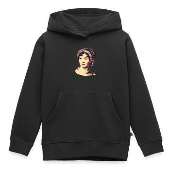 Jane Austen - Kinder Premium Organic Hoodie - Schwarz - Vorne - AI Model Kid Male (0cm)