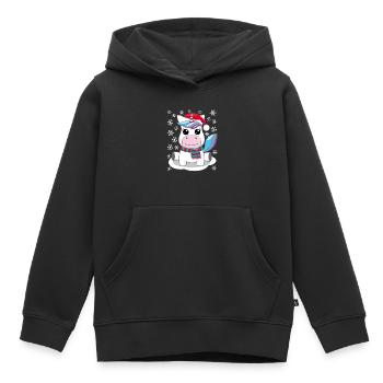 Unicorn Christmas gift Christmas present - Kids Premium Organic Hoodie - black - Front - AI Model Kid Male (0cm)
