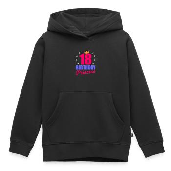 18. Geburtstag - Kinder Premium Organic Hoodie - Schwarz - Vorne - AI Model Kid Male (0cm)