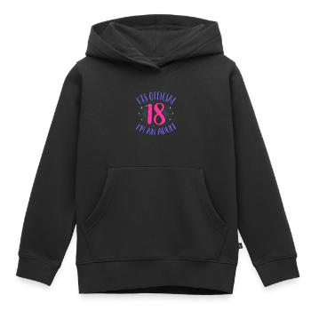 18. Geburtstag - Kinder Premium Organic Hoodie - Schwarz - Vorne - AI Model Kid Male (0cm)