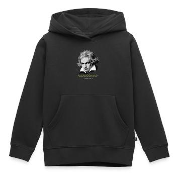 Beethoven Quote - Kids Premium Organic Hoodie - black - Front - AI Model Kid Male (0cm)