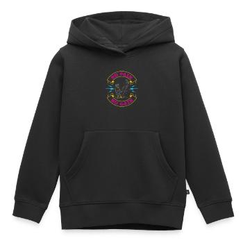 Pas de douleur pas de gain calisthenics cadeau v-sit gym - Sweat Premium à capuche enfant bio - noir - Devant - AI Model Kid Male (0cm)