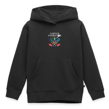 Garten Inspektor - Kinder Premium Organic Hoodie - Schwarz - Vorne - AI Model Kid Male (0cm)
