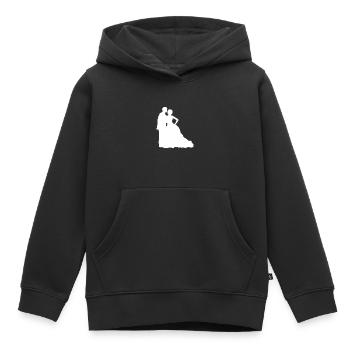 Hochzeit - Kinder Premium Organic Hoodie - Schwarz - Vorne - AI Model Kid Male (0cm)