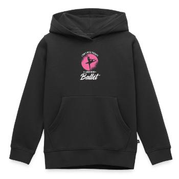 Ballet Ballerina Balletttänzerin Tütü Balettschuhe - Kinder Premium Organic Hoodie - Schwarz - Vorne - AI Model Kid Male (0cm)