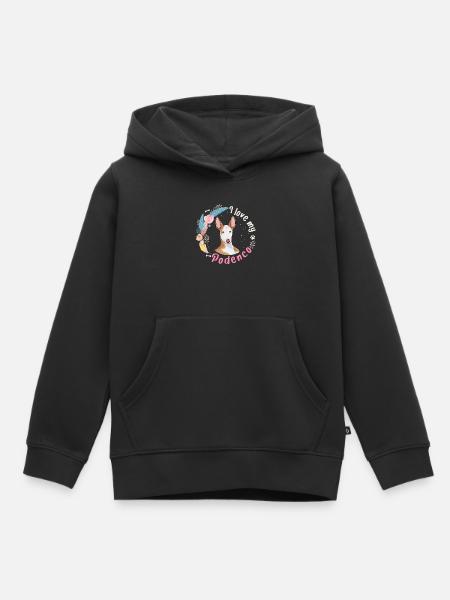 J'adore mon cadeau de chien Podenco - Sweat Premium à capuche enfant bio - noir