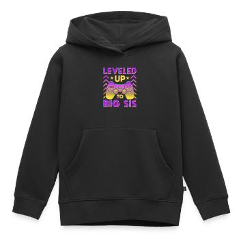 Ich werde grosse Schwester - Kinder Premium Organic Hoodie - Schwarz - Vorne - AI Model Kid Male (0cm)
