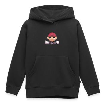 Rotzpipn | Rotzbua | Geschenk für Coole Jungs - Kinder Premium Organic Hoodie - Schwarz - Vorne - AI Model Kid Male (0cm)
