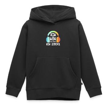 Gaming Zocken Zocker - Kinder Premium Organic Hoodie - Schwarz - Vorne - AI Model Kid Male (0cm)