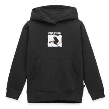 Chat beurré Paradox Math Physics Cat - Sweat Premium à capuche enfant bio - noir - Devant - AI Model Kid Male (0cm)