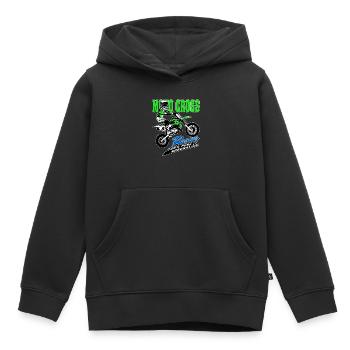 Kinder Motocross - KIDS MX - Kinder Premium Organic Hoodie - Schwarz - Vorne - AI Model Kid Male (0cm)