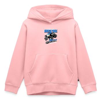 Monster Truck - Pickup - Big Foot - Kinder Premium Organic Hoodie - Rosa - Vorne - AI Model Kid Female (0cm)