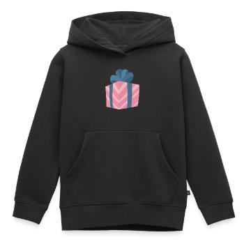 Cadeau - Sweat Premium à capuche enfant bio - noir - Devant - AI Model Kid Male (0cm)