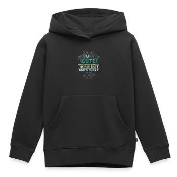 Mama Papa baby - Kinder Premium Organic Hoodie - Schwarz - Vorne - AI Model Kid Male (0cm)