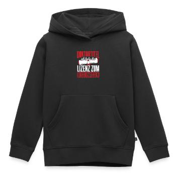 Doktor Doktortitel Doktorand - Kinder Premium Organic Hoodie - Schwarz - Vorne - AI Model Kid Male (0cm)