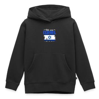 Israël - Sweat Premium à capuche enfant bio - noir - Devant - AI Model Kid Male (0cm)