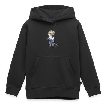 Schaf Landwirt Harke Bauernhof - Kinder Premium Organic Hoodie - Schwarz - Vorne - AI Model Kid Male (0cm)