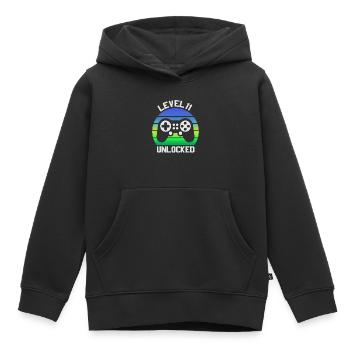 11th Birthday Boy Gift, 11 Year Old Boys Birthday - Kinder Premium Organic Hoodie - Schwarz - Vorne - AI Model Kid Male (0cm)