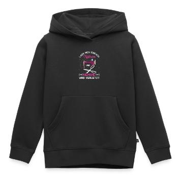 Lass mich einfach Nähen und niemand wird verletzt - Kinder Premium Organic Hoodie - Schwarz - Vorne - AI Model Kid Male (0cm)