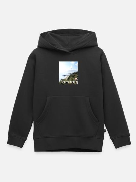 Bournemouth, England - Kinder Premium Organic Hoodie - Schwarz
