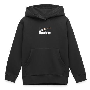 Bassist - Sweat Premium à capuche enfant bio - noir - Devant - AI Model Kid Male (0cm)