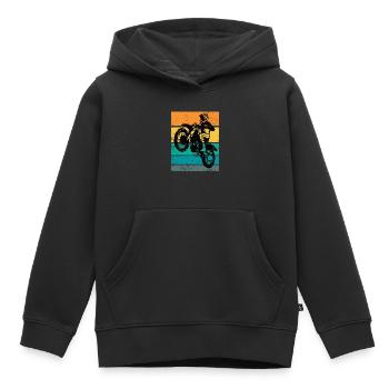 Supercross Offroad Enduro Motocross Geschenk - Kinder Premium Organic Hoodie - Schwarz - Vorne - AI Model Kid Male (0cm)