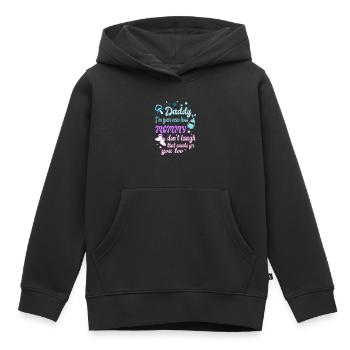 Baby Boss - Sweat Premium à capuche enfant bio - noir - Devant - AI Model Kid Male (0cm)
