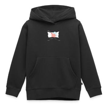 Pyjama pyjama porc - Sweat Premium à capuche enfant bio - noir - Devant - AI Model Kid Male (0cm)