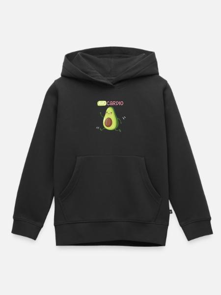 Avo Cardio - Avocardio - Kinder Premium Organic Hoodie - Schwarz