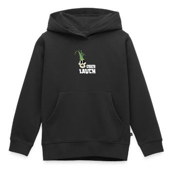 Ober Lauch - Fitness Gym Lauch Witz - Kinder Premium Organic Hoodie - Schwarz - Vorne - AI Model Kid Male (0cm)