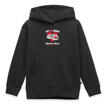 Silberhochzeit Hochzeitstag Geschenk - Kinder Premium Organic Hoodie - Schwarz - Vorne - AI Model Kid Male (0cm)