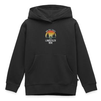 Lüneburger Heide Wald Hamburg Geschenkidee - Kinder Premium Organic Hoodie - Schwarz - Vorne - AI Model Kid Male (0cm)