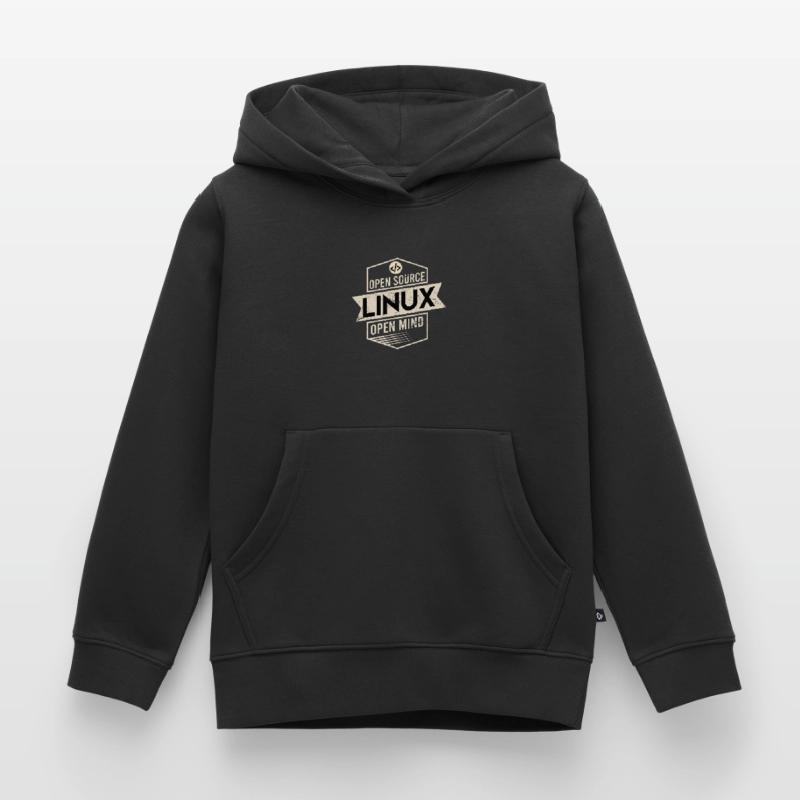 Open Source Open Mind Linux Operating System Kids Premium Organic Hoodie