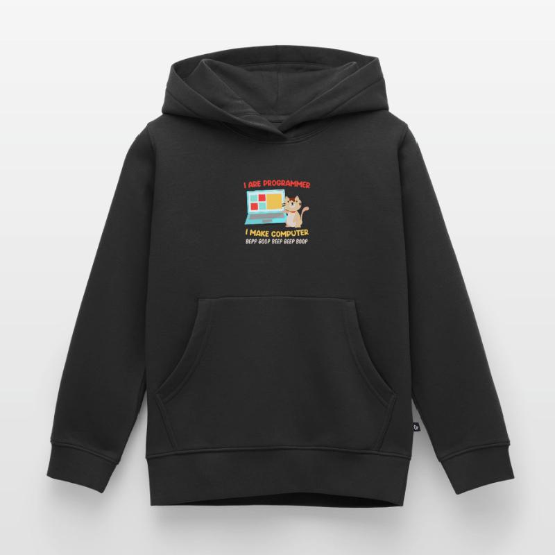 Programmierer Katzen Spruch Witz I are Programmer Kinder Premium Organic Hoodie