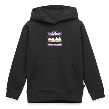 DIE CHEMIE MUSS STIMMEN - Kinder Premium Organic Hoodie - Schwarz - Vorne - AI Model Kid Male (0cm)