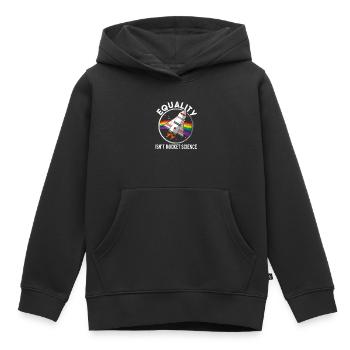 Gay Pride - Sweat Premium à capuche enfant bio - noir - Devant - AI Model Kid Male (0cm)