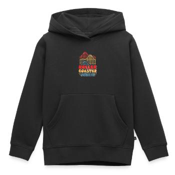 roller coaster - Kids Premium Organic Hoodie - black - Front - AI Model Kid Male (0cm)