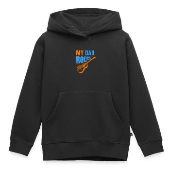 Father's Day, Father's Day, Father's Day, Father's - Kids Premium Organic Hoodie - black - Front - AI Model Kid Male (0cm)