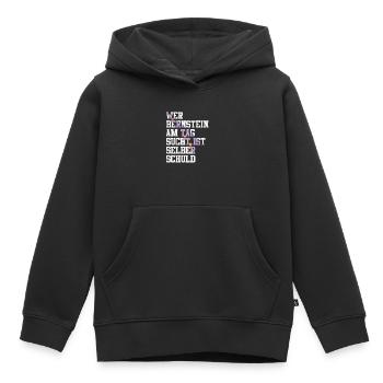Bernstein Strand Urlaub Lampe Ostsee Geschenkidee - Kinder Premium Organic Hoodie - Schwarz - Vorne - AI Model Kid Male (0cm)