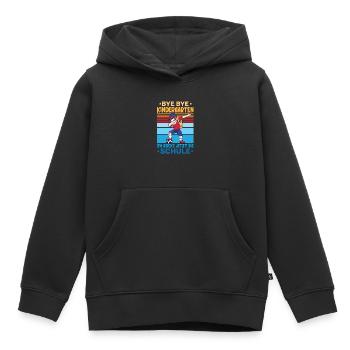 Einschulung Fußball Schulkind - Kinder Premium Organic Hoodie - Schwarz - Vorne - AI Model Kid Male (0cm)