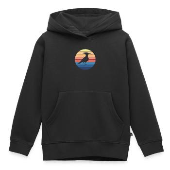 Protection de la nature - Sweat Premium à capuche enfant bio - noir - Devant - AI Model Kid Male (0cm)