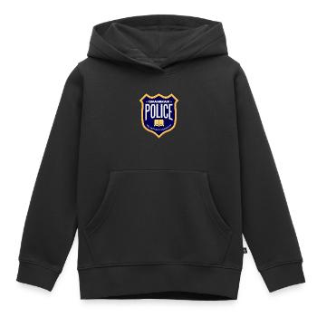 Schrijven schrijver grammatica politie - Kinder Premium hoodie biologisch - zwart - Voor - AI Model Kid Male (0cm)