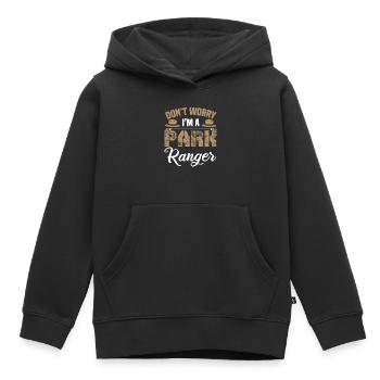 Lustiger Park Ranger - Kinder Premium Organic Hoodie - Schwarz - Vorne - AI Model Kid Male (0cm)