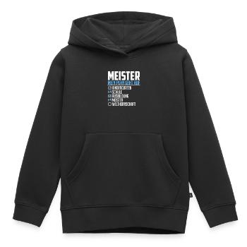 Meister Geschenk Weltherrschaft Plan geht auf - Kinder Premium Organic Hoodie - Schwarz - Vorne - AI Model Kid Male (0cm)