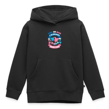Gender Revealing Party Ideas Gender Revealer Cute - Kinder Premium Organic Hoodie - Schwarz - Vorne - AI Model Kid Male (0cm)