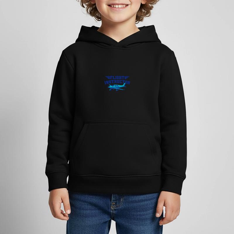 Flight Instructor Flight Instructor Pilot Instructor Kids Premium Organic Hoodie