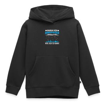 Hamburg Hamburger Skyline - Kinder Premium Organic Hoodie - Schwarz - Vorne - AI Model Kid Male (0cm)