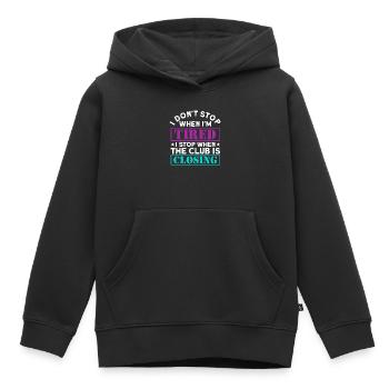Raver EDM Drum And Bass Gift - Kids Premium Organic Hoodie - black - Front - AI Model Kid Male (0cm)